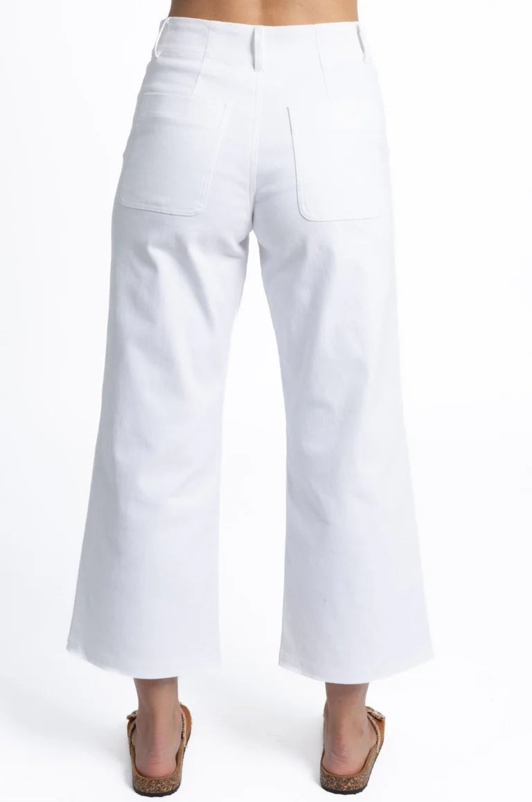Humidity - Margot Drill Pants White [sz:10]