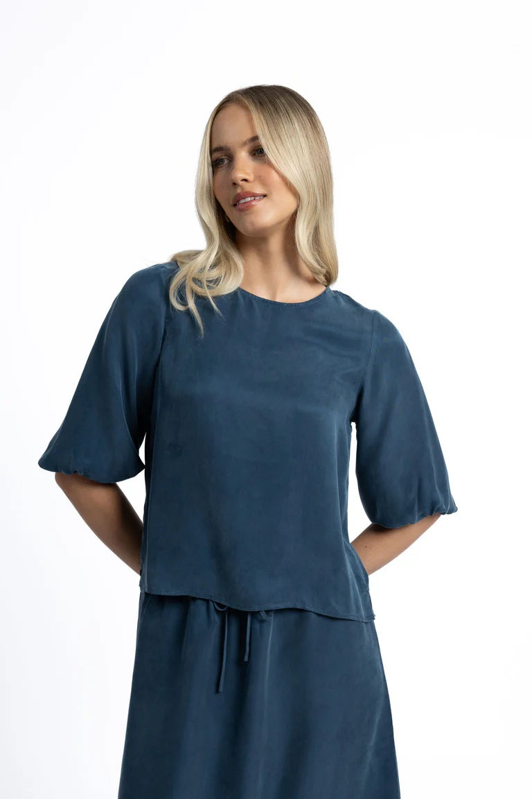 Humidity - Ivy Blouse Navy [sz:10]