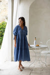 Humidity - Louisa Tier Dress Paris Blue [sz:s/m]