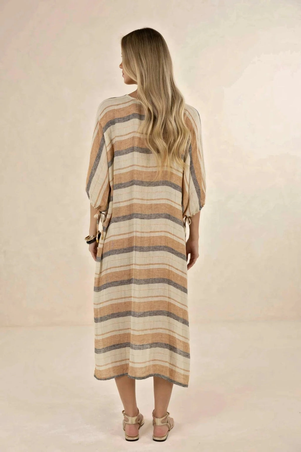 Humidity - Praiano Midi Kaftan Stripe [sz:s/m]