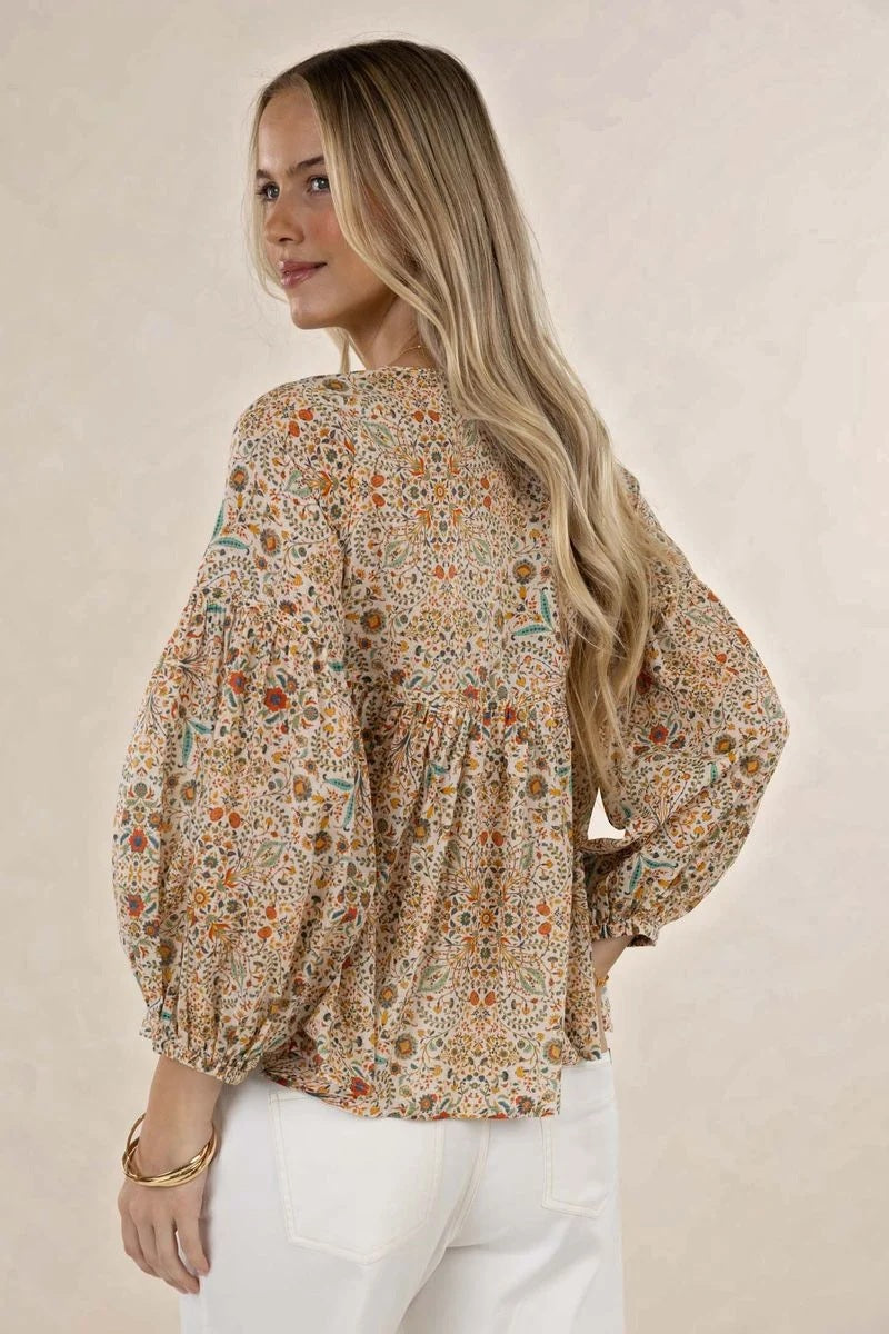 Humidity - Lara Blouse Almond Print [sz:8]