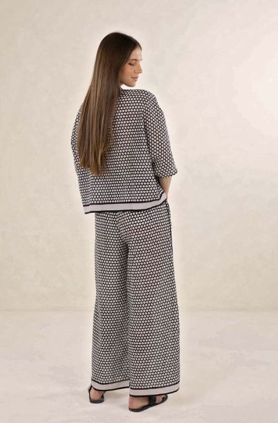 Humidity - Hexi Shirt Black / Cream [sz:s / M]