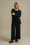 Talamaya - Winter Retreat Merino Cotton Pant Deep Ocean [sz:small]
