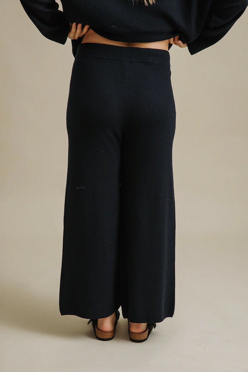 Talamaya - Winter Retreat Merino Cotton Pant Deep Ocean [sz:small]