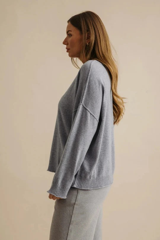 Talamaya - Elevate Merino Cashmere Crew Pullover Ocean [sz:xs]