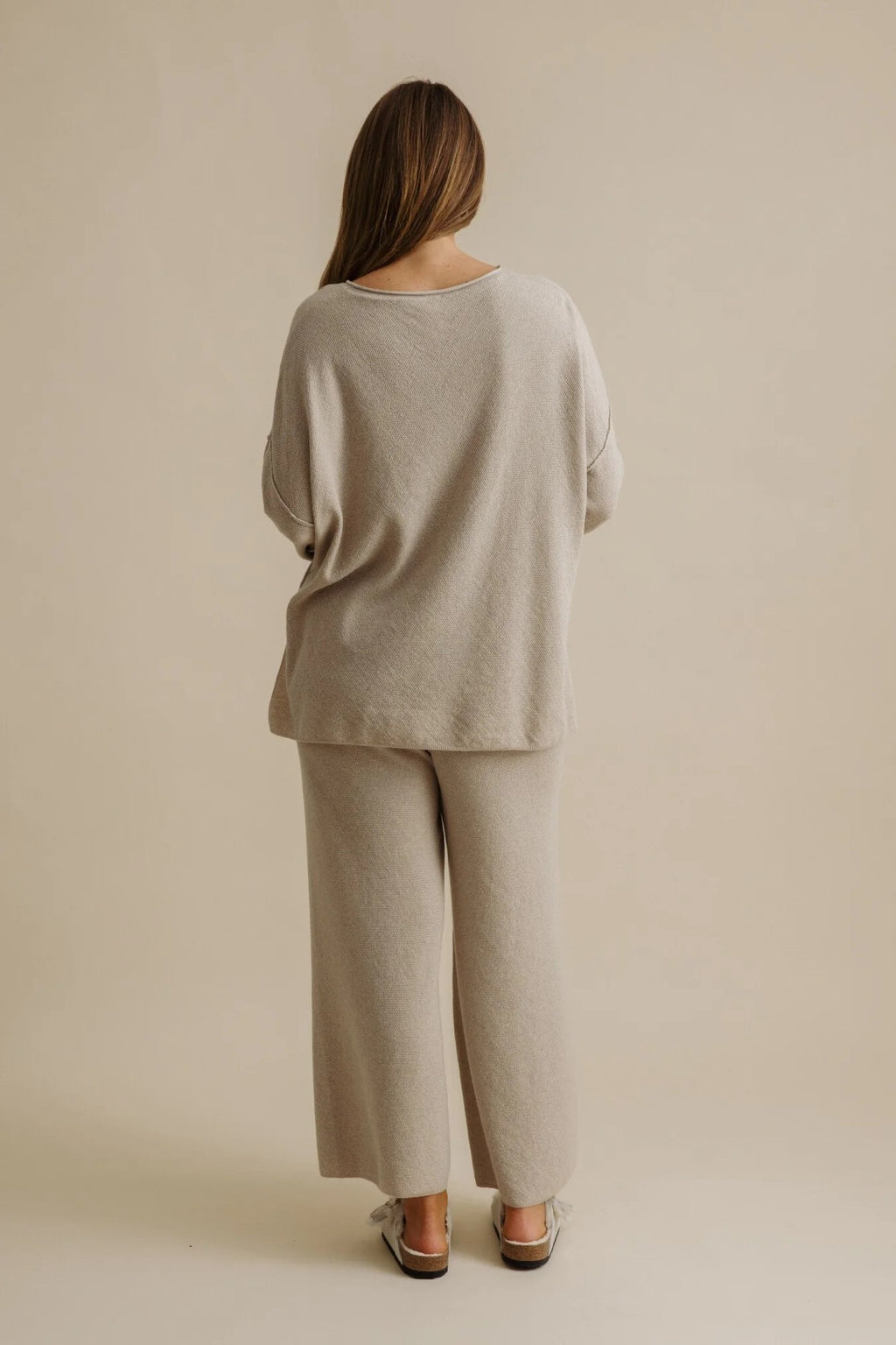 Talamaya - Winter Retreat Merino Cotton Pullover Wheat [sz:xs]