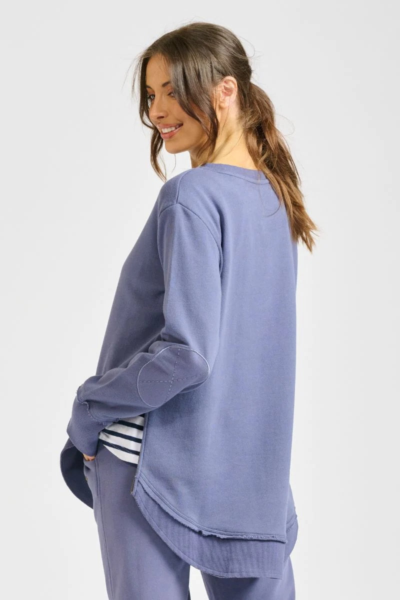 Robe Zipside Stripey Sweatshirt  Navy & White [sz:s]