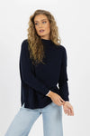 Humidity - Heidi Knit Top S [sz:s Clr:navy]