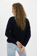 Humidity - Heidi Knit Top S [sz:s Clr:navy]