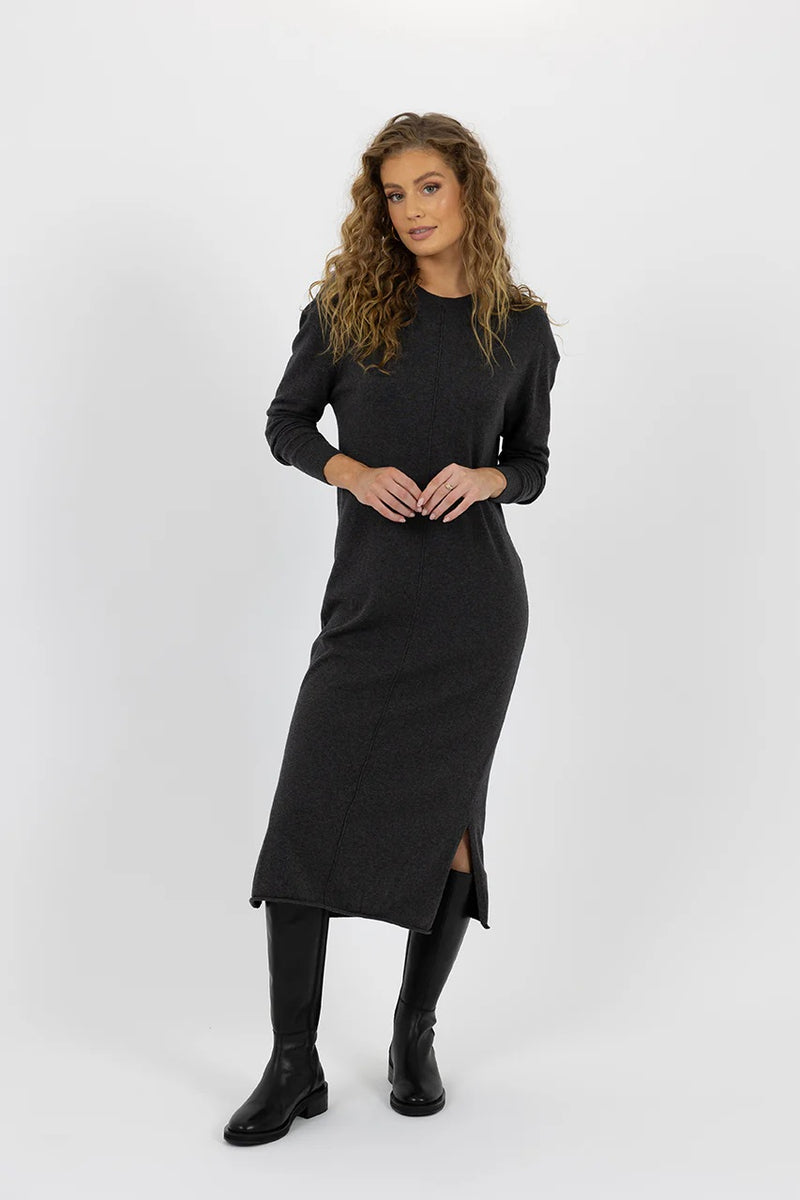 Humidity - Elena Dress Charcoal [sz:m]