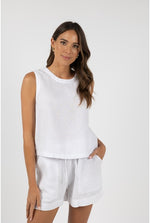 Humidity - Evita Top [sz:10 Clr:white]