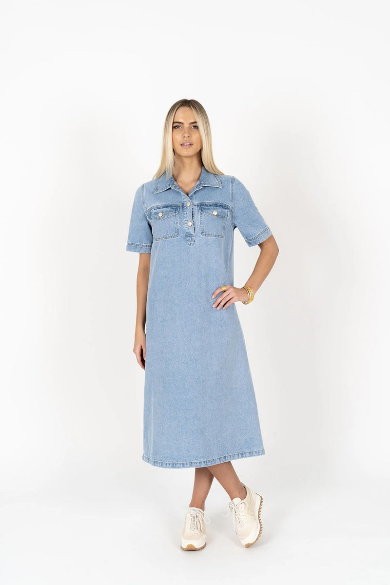 Humidity - Amici Dress [sz:10 Clr:cloud Blue]