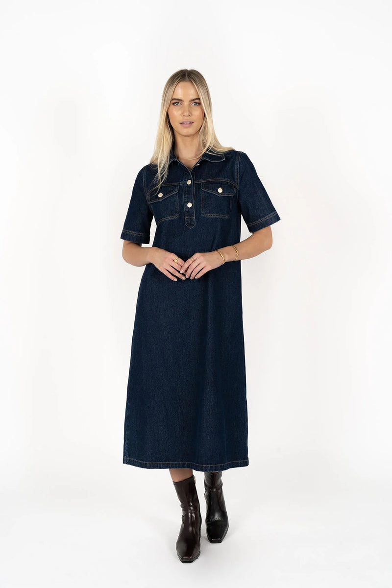 Humidity - Amici Dress [sz:12 Clr:dark Blue]