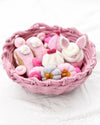 Tara Treasures - Felt Weave Basket Light Pink 