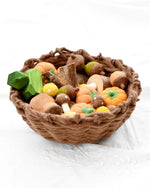 Tara Treasures - Felt Weave Basket Chocolate 