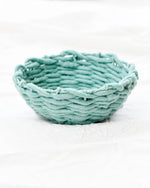 Tara Treasures - Felt Weave Basket Light Blue 