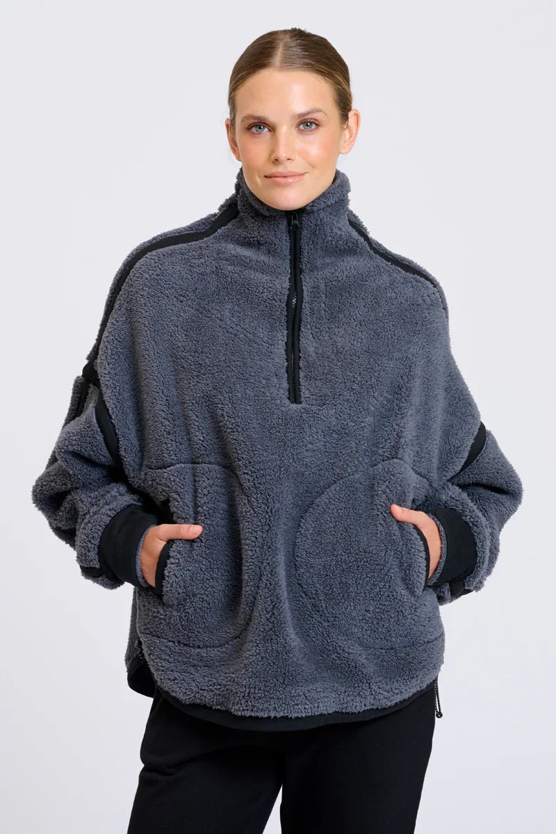 Est - Popover Fleece [sz:l/xl Clr:bluestone]
