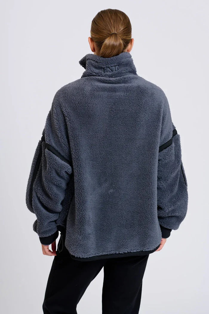 Est - Popover Fleece Bluestone [sz:l/xl]