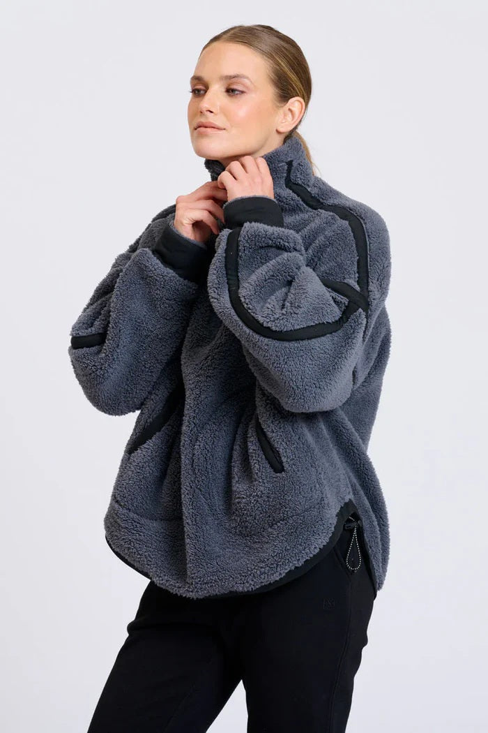 Est - Popover Fleece Bluestone [sz:l/xl]