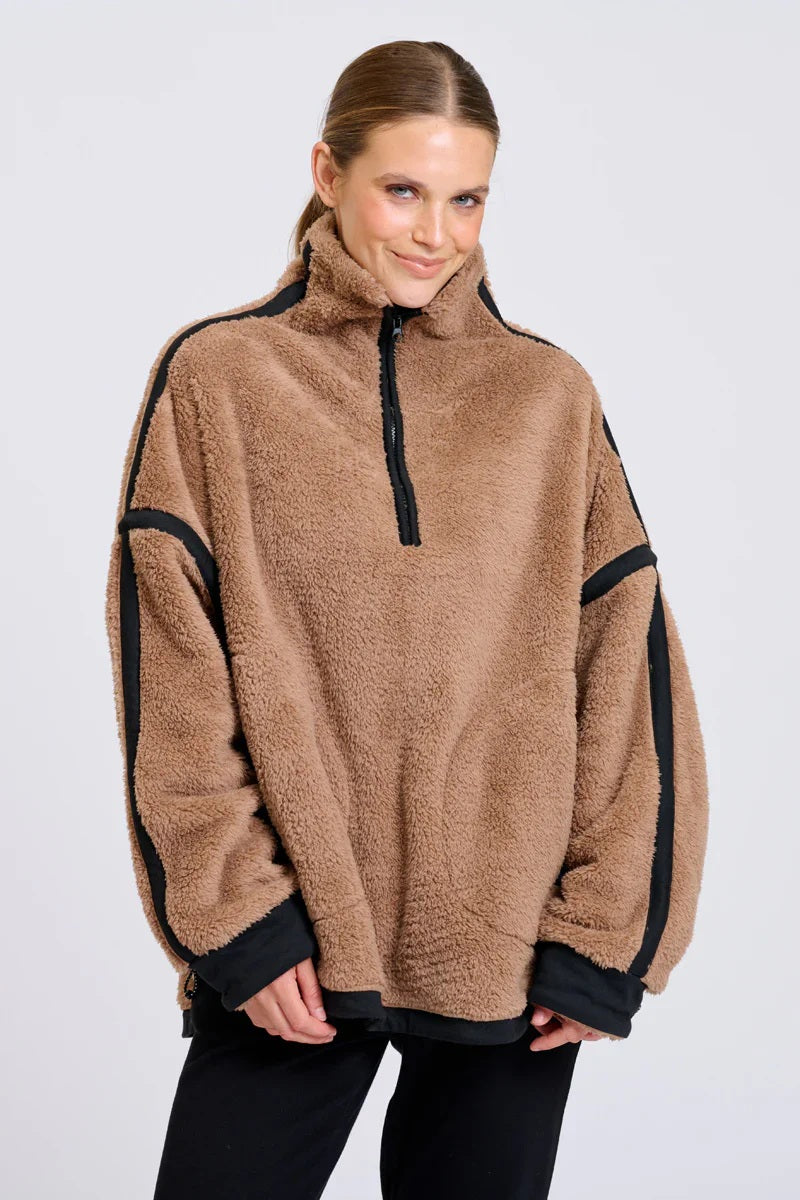 Est - Popover Fleece [sz:s/m Clr:caramel]