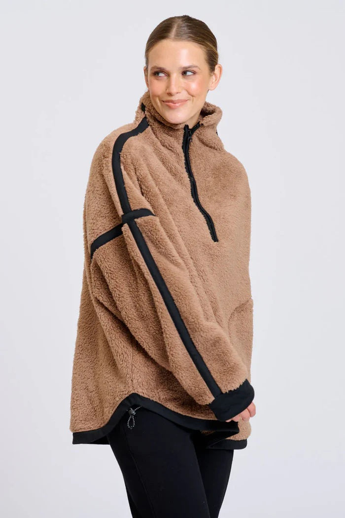 Est - Popover Fleece Caramel [sz:xs]