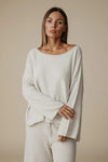 Talamaya - Retreat Cotton Twist Pullover Silver X Salt [sz:s]