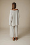 Talamaya - Retreat Cotton Twist Pullover Silver X Salt [sz:s]