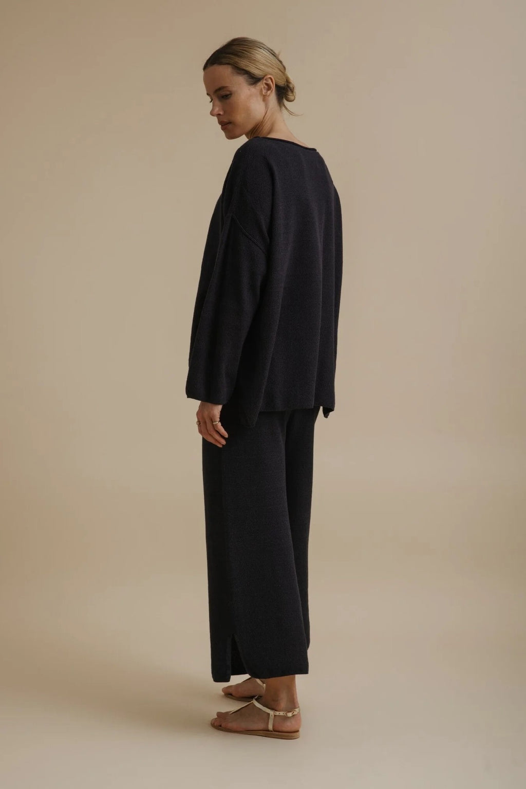 Talamaya - Retreat Cotton Twist Pullover Deep Ocean [sz:xs]