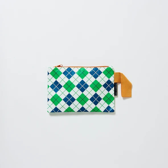 Project Ten - Mini Zip Pouch Argyle