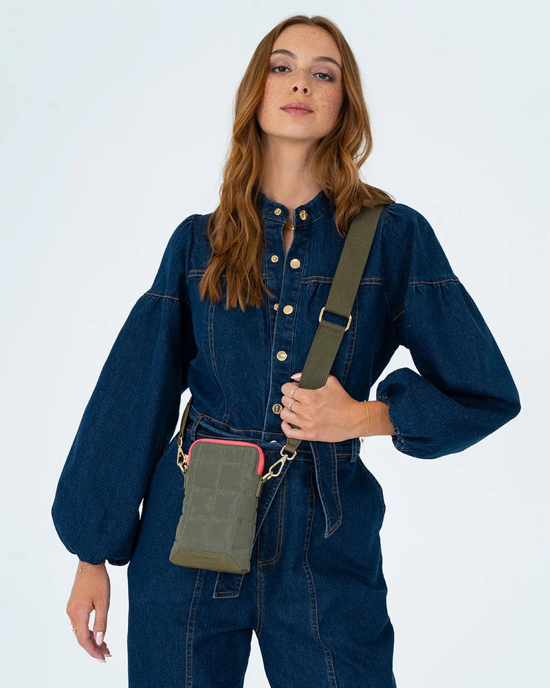 Elms And King - Baker Phone Bag Khaki [sz:one Size Clr:khaki]