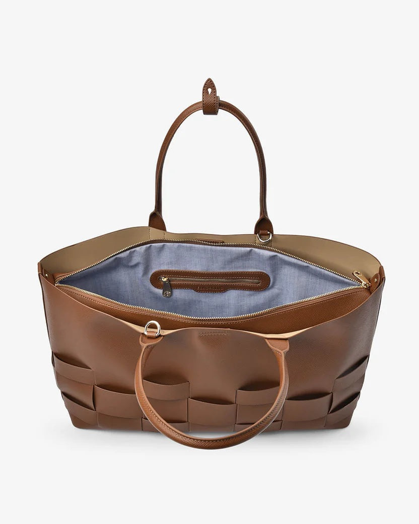 Elms And King - Kensington Tote Tan Saffiano