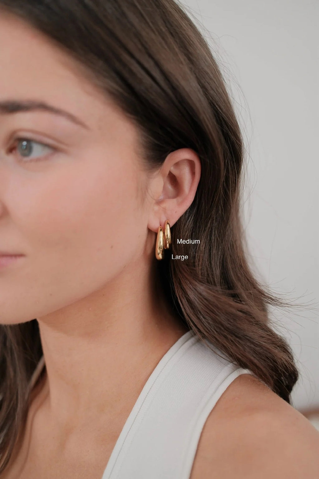 Zafino - Cleo Hoop Medium Gold