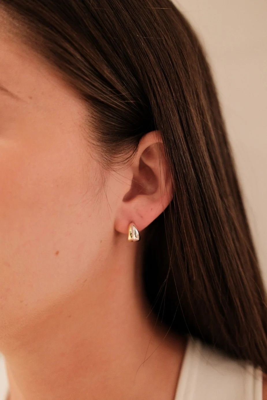 Zafino - Mia Huggie Gold/silver Earring