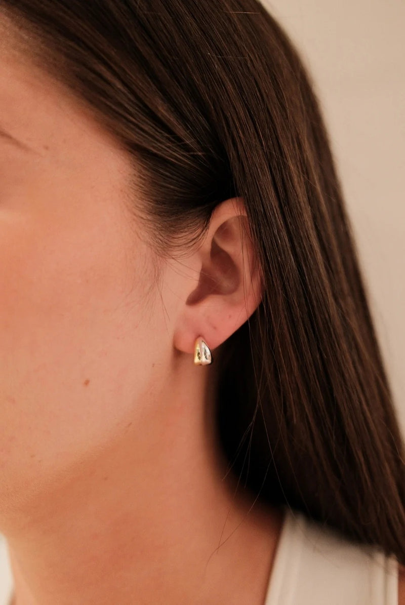 Zafino - Mia Huggie Gold/silver Earring