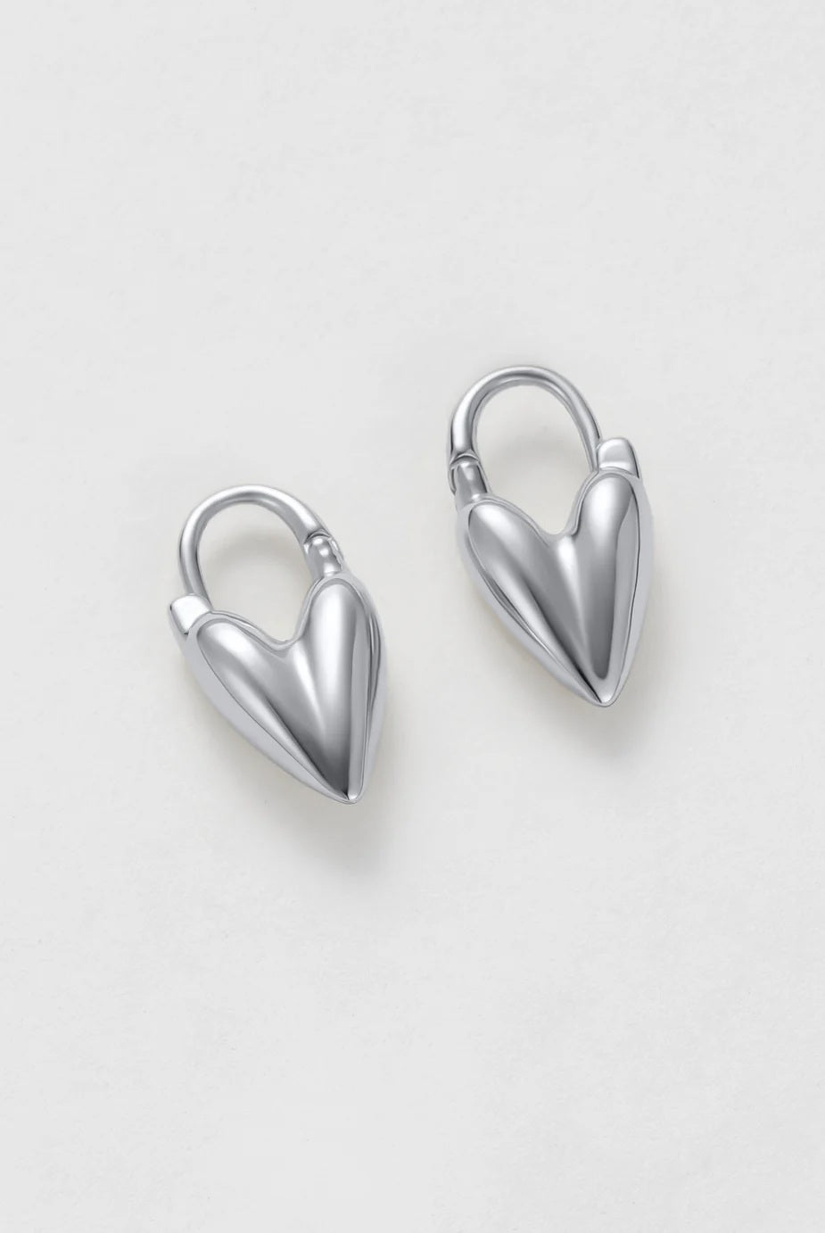 Zafino - Jess Heart Hoop Silver