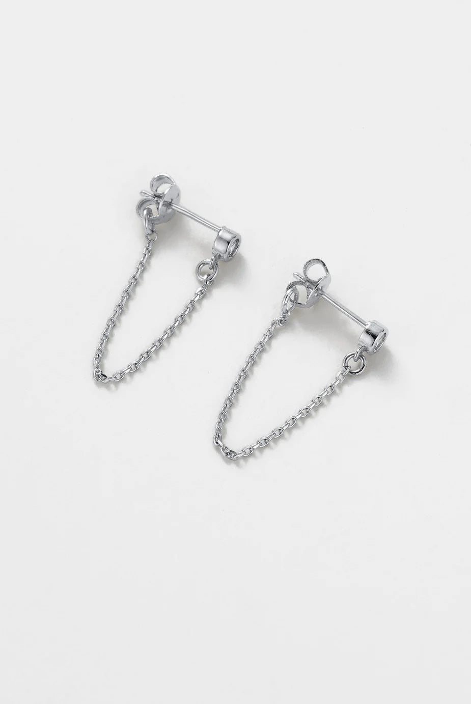 Zafino - Crystal Chain Wrap Earring Silver