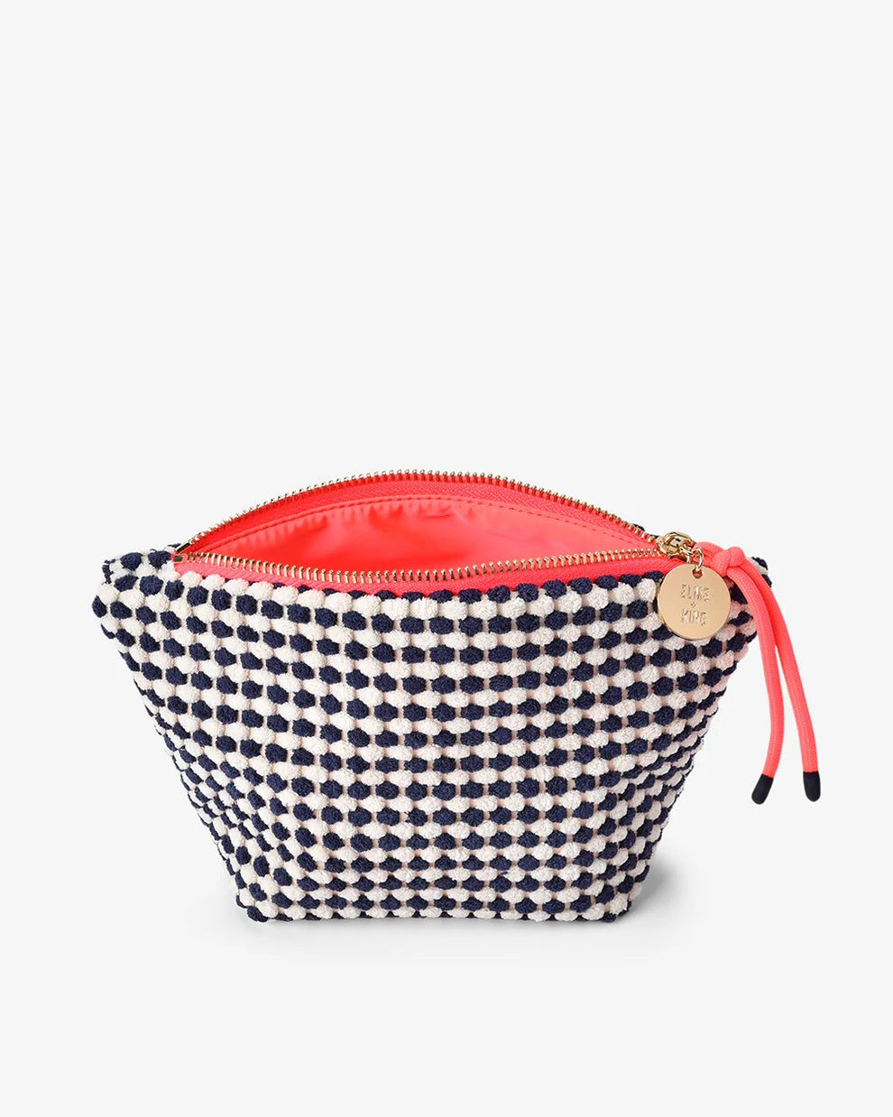 Elms And King - Small Napili Case Navy/white