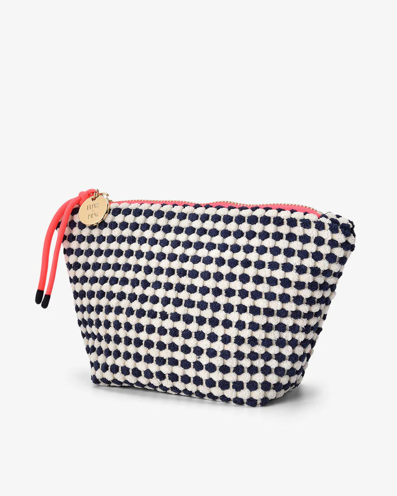 Elms And King - Small Napili Case Navy/white