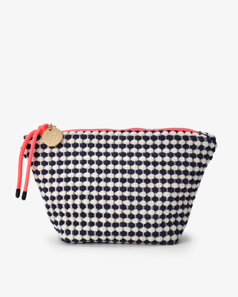 Elms And King - Small Napili Case Navy/white