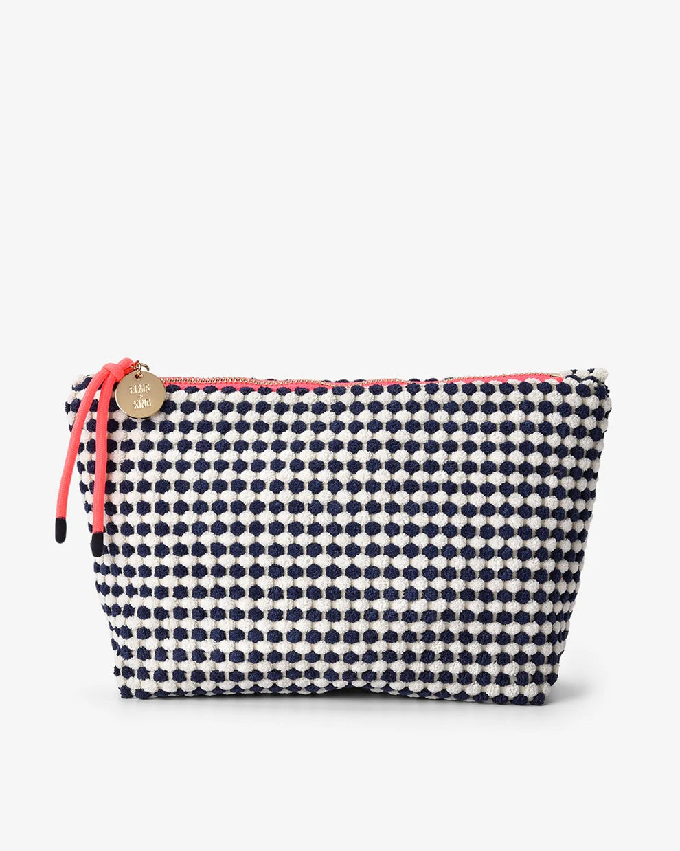 Elms And King - Large Napili Case Navy/white