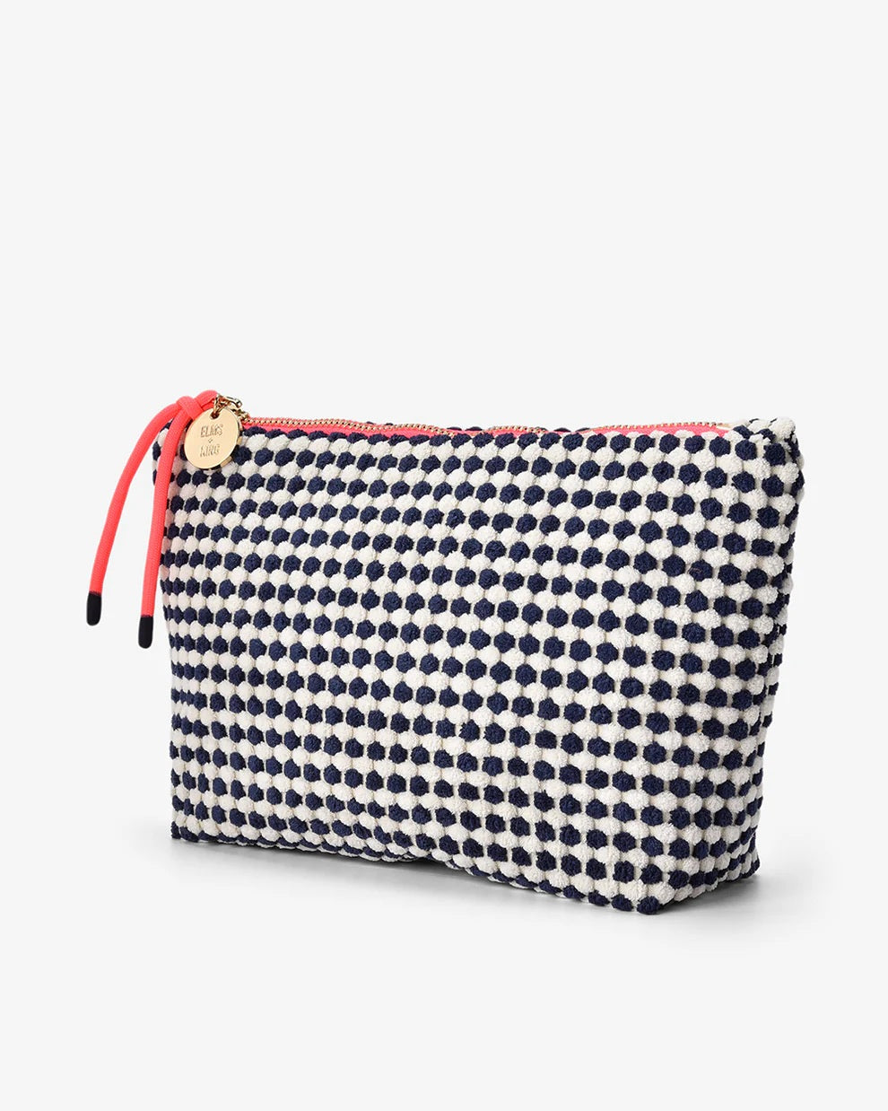 Elms And King - Large Napili Case Navy/white