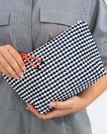 Elms And King - Large Napili Case Navy/white