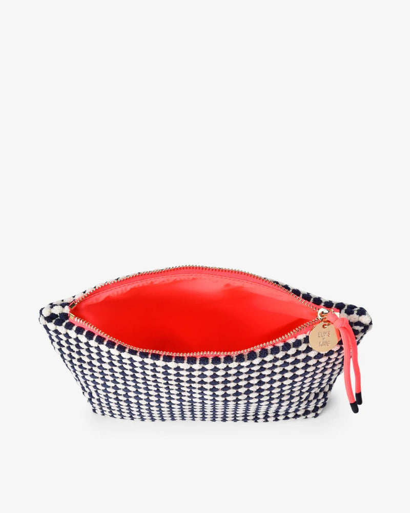 Elms And King - Large Napili Case Navy/white