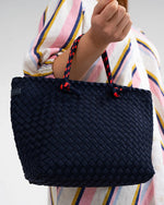 Elms And King - Michigan Tote Navy Neo Plait