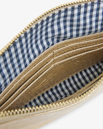 Bowery Wallet Light Gold Crinkle