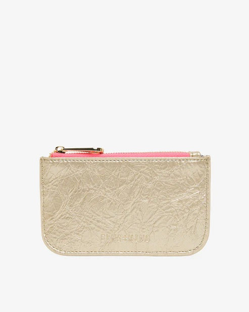 Elms And King - Centro Wallet Light Gold Crinkle [sz:wallet]