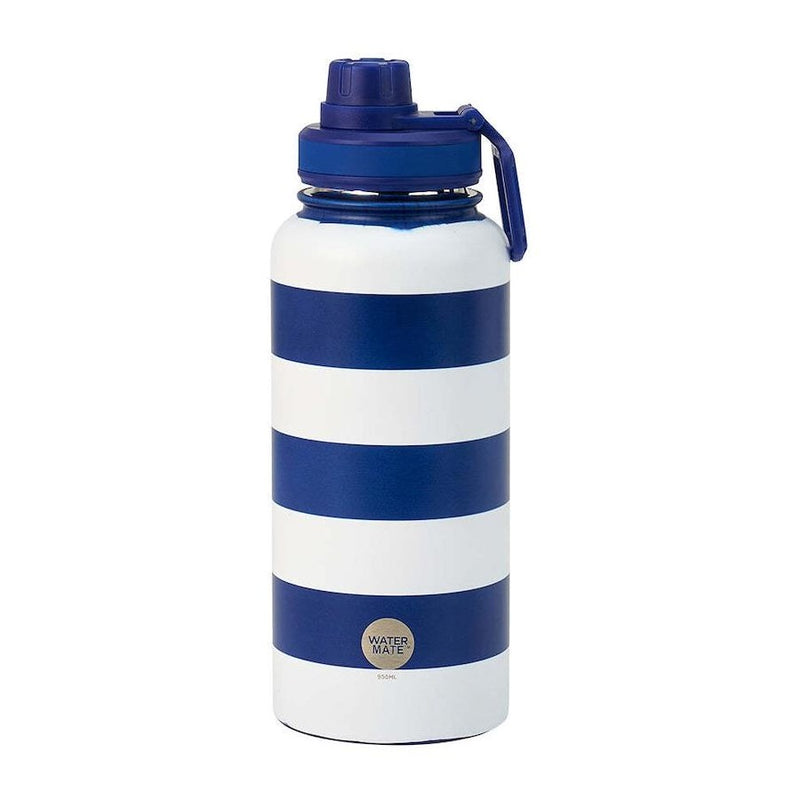 Watermate - Stainless Navy Stripe 950mls