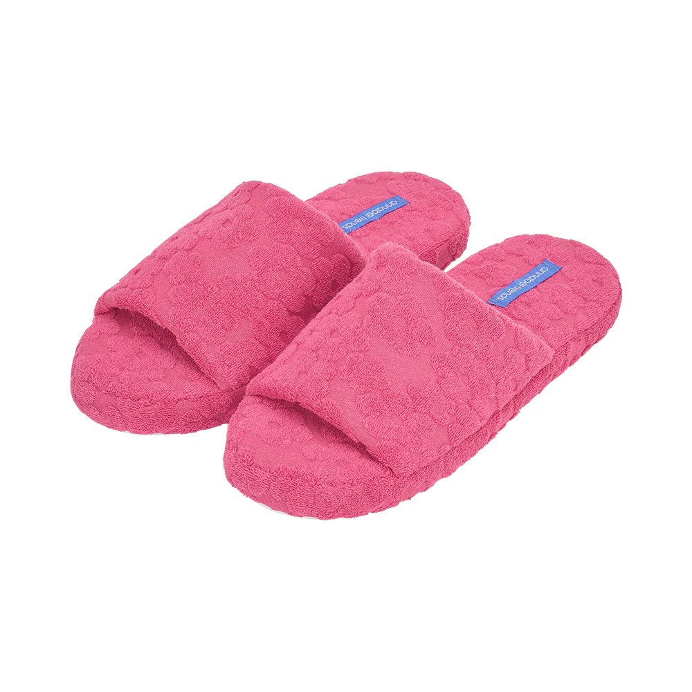 Annabel Trend - Terry Slipper Flower Pink [sz:s/m Clr:flower Pink]