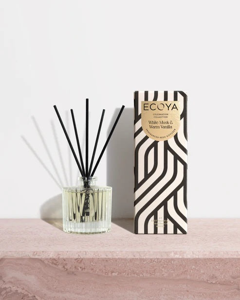 Ecoya - Celebration Mini Reed Diffuser White Musk And Warm Vanilla