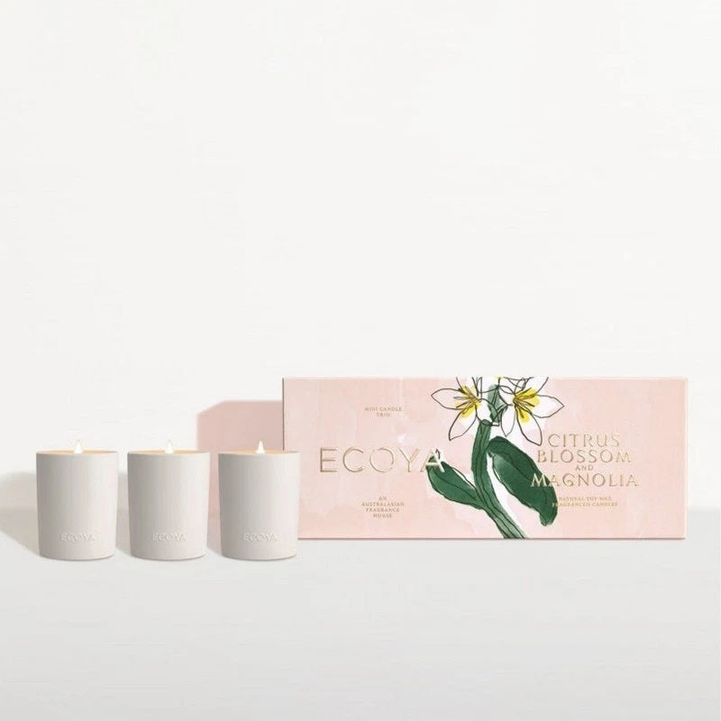 Ecoya Citrus Blossom & Magnolia Trio Candle Limited Edition